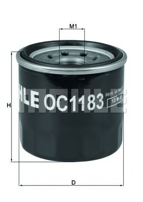 Масляный фильтр KNECHT/MAHLE OC 1183