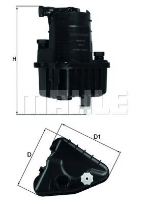 Топливный фильтр KNECHT/MAHLE KL 832D