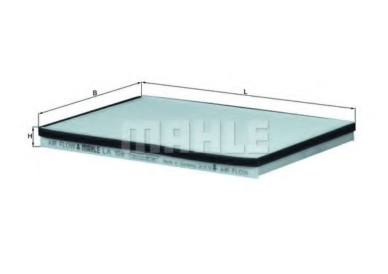 Фильтр салона KNECHT/MAHLE LA 108