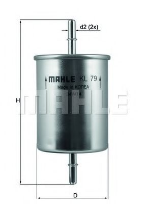 Топливный фильтр KNECHT/MAHLE KL 79