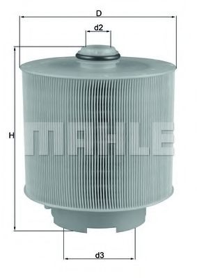 Воздушный фильтр KNECHT/MAHLE LX 1006/2D