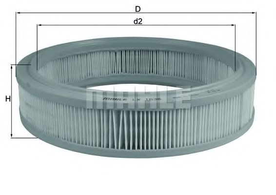 Воздушный фильтр KNECHT/MAHLE LX 1638