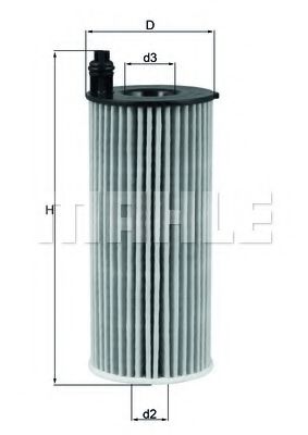 Масляный фильтр KNECHT/MAHLE OX 813/1D