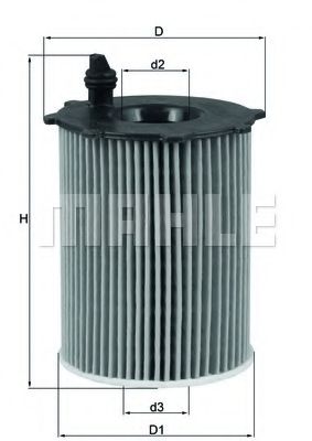 Масляный фильтр KNECHT/MAHLE OX 171/2D1