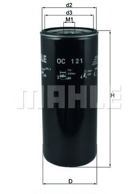 Масляный фильтр KNECHT/MAHLE OC 121