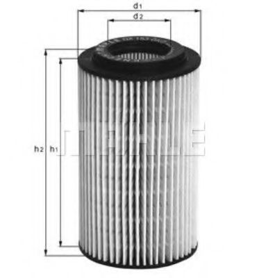 Масляный фильтр KNECHT/MAHLE OX 153D3