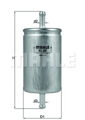 Топливный фильтр KNECHT/MAHLE KL 60