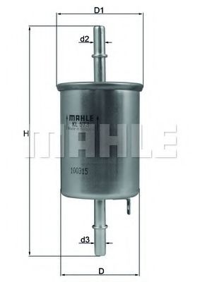 Топливный фильтр KNECHT/MAHLE KL 573