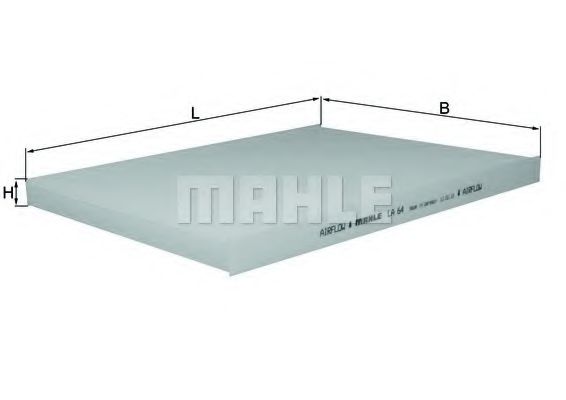 Фильтр салона KNECHT/MAHLE LA 64