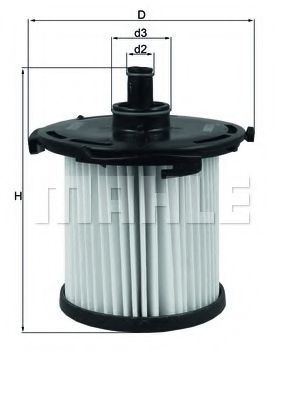 Топливный фильтр KNECHT/MAHLE KX 387D