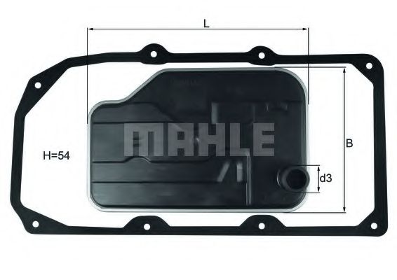 Фильтр автоматической коробки передач KNECHT/MAHLE HX 124D