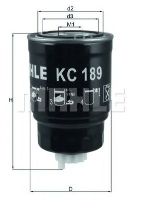 Топливный фильтр KNECHT/MAHLE KC 189