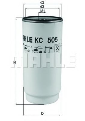 Топливный фильтр KNECHT/MAHLE KC 505D
