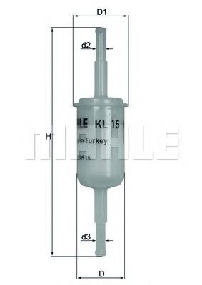 Топливный фильтр KNECHT/MAHLE KL 15 OF