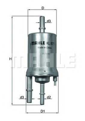 Топливный фильтр KNECHT/MAHLE KL 871