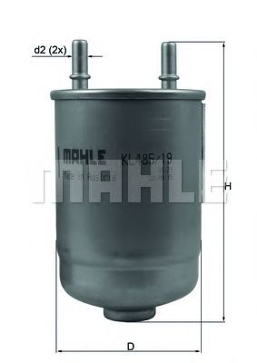 Топливный фильтр KNECHT/MAHLE KL 485/19D