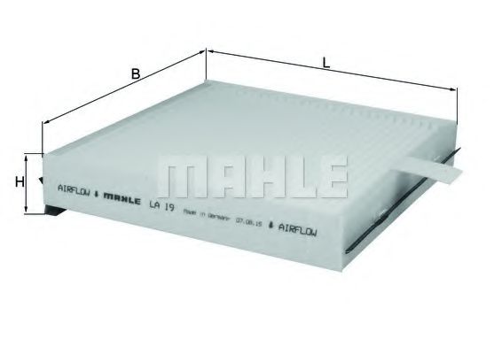 Фильтр салона KNECHT/MAHLE LA 19