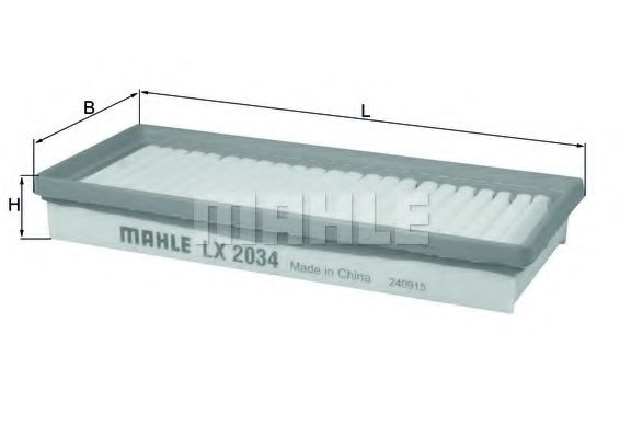 Воздушный фильтр KNECHT/MAHLE LX 2034
