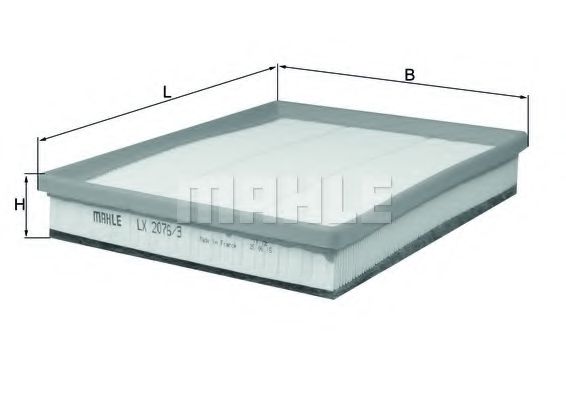 Воздушный фильтр KNECHT/MAHLE LX 2076/3
