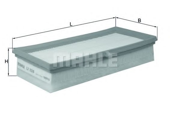 Воздушный фильтр KNECHT/MAHLE LX 2636