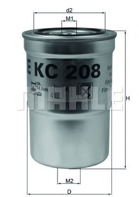 Топливный фильтр KNECHT/MAHLE KC 208