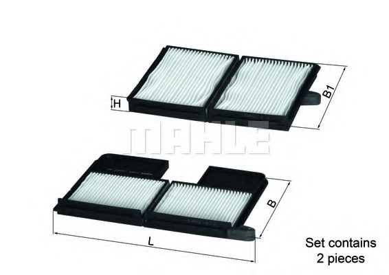 Фильтр салона KNECHT/MAHLE LA 186/S