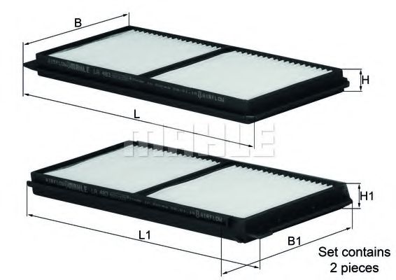 Фильтр салона KNECHT/MAHLE LA 483/S