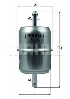 Топливный фильтр KNECHT/MAHLE KL 18 OF