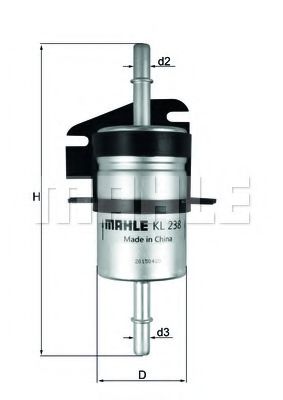 Топливный фильтр KNECHT/MAHLE KL 238