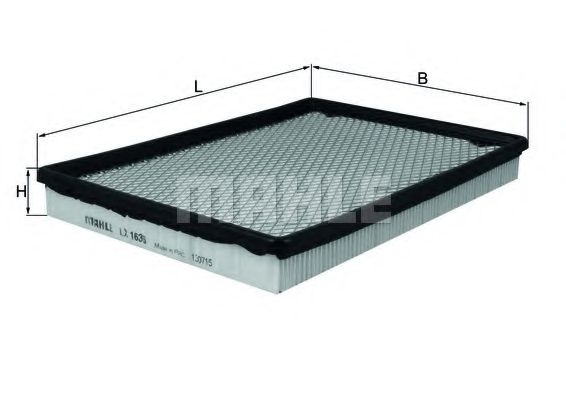 Воздушный фильтр KNECHT/MAHLE LX 1636