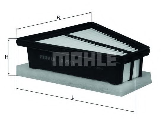 Воздушный фильтр KNECHT/MAHLE LX 2911