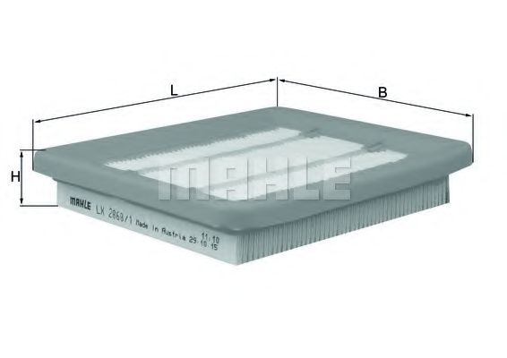 Воздушный фильтр KNECHT/MAHLE LX 2868/1