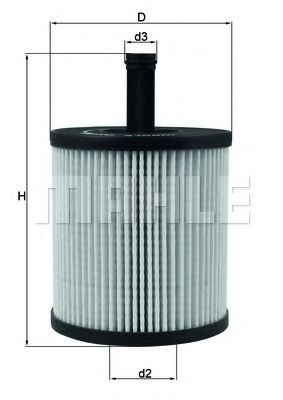 Масляный фильтр KNECHT/MAHLE OX 556D