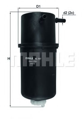 Топливный фильтр KNECHT/MAHLE KL 787