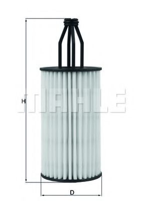 Масляный фильтр KNECHT/MAHLE OX 814D