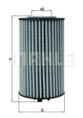 Масляный фильтр KNECHT/MAHLE OX 1058D