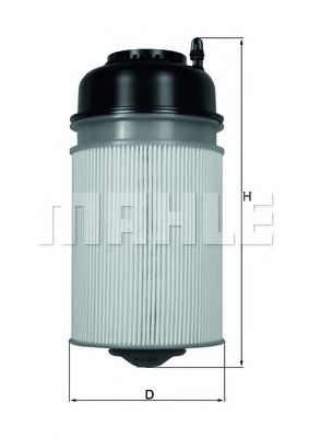 Топливный фильтр KNECHT/MAHLE KX 406D