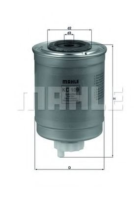Топливный фильтр KNECHT/MAHLE KC 109