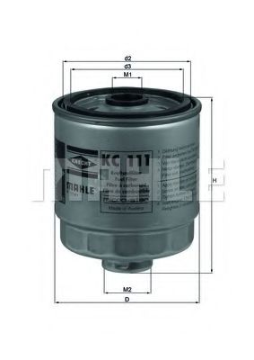 Топливный фильтр KNECHT/MAHLE KC 111