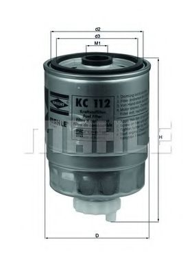 Топливный фильтр KNECHT/MAHLE KC 112