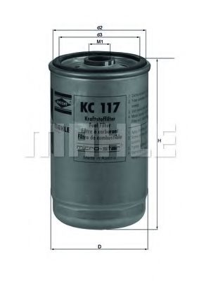 Топливный фильтр KNECHT/MAHLE KC 117