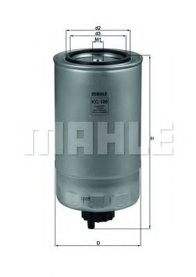 Топливный фильтр KNECHT/MAHLE KC 186