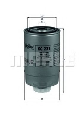 Топливный фильтр KNECHT/MAHLE KC 221