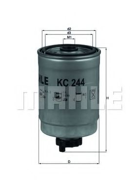 Топливный фильтр KNECHT/MAHLE KC 244