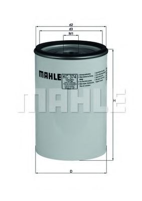 Топливный фильтр KNECHT/MAHLE KC 374D
