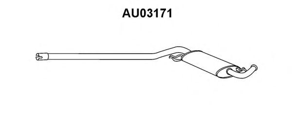 Предглушитель выхлопных газов veneporte AU03171