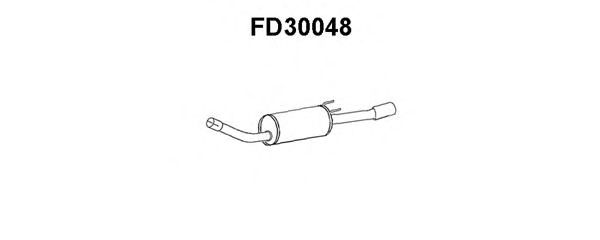 Глушитель выхлопных газов конечный FORD 1517836