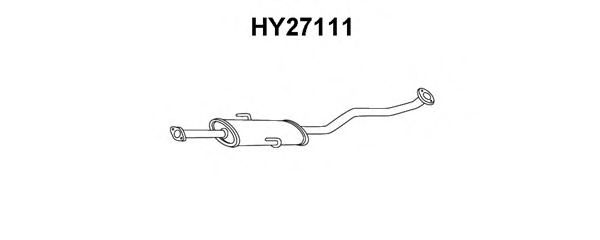 Предглушитель выхлопных газов veneporte HY27111
