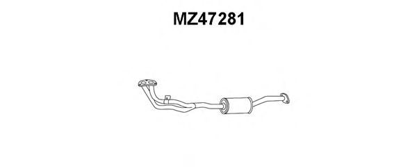 Предглушитель выхлопных газов MAZDA FE5440300D