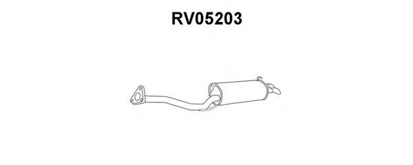 Глушитель выхлопных газов конечный veneporte RV05203